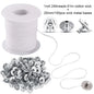 Pre-Waxed Cotton Candle Wicks 100-Pack (2.6–20 cm / 1.0–7.9 in) with Metal Bases, Adhesive Stickers & Holders — DIY Candle Making Kit