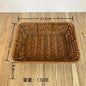Imitation Rattan Fruit Basket Sundry Storage Basket Hand-Woven Storage Box Home Storage Supplies Tabletop Display Rattan Basket