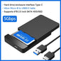 2.5-Inch SATA to USB 3.1/3.0 HDD & SSD Enclosure (USB-C) — 6 Gbps External Hard Drive Case, Tool-Free Hot-Swap