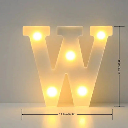 1PC LED Alphabet&Number Lights For Home,Wedding,Proposal,Birthday,Party,Photo Prop, Battery Powered White Decorative Night Light