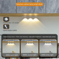 Ultra Thin Motion Sensor LED Cabinet Light - Dimmable USB Rechargeable, 3 Color Modes for Kitchen Wardrobe Bedroom Stairs