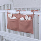 Baby Diaper Bag & Crib Hanging Organizer - Bed Headboard Storage Bag for Newborns & Toddlers (15 x 7.5 in / 39 x 20 cm)