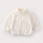Toddler & Kids Plush Winter Coat – Warm Corduroy Turtleneck Zipper Jacket, Unisex (Ages 1-6 Years)