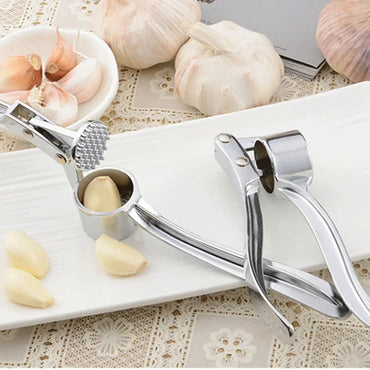 Stainless Steel Garlic Press Handheld Crusher & Mincer Garlic Squeezer