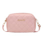 Tassel Small Messenger Crossbody Bag for Women – Lingge Embroidery Camera Shoulder Bag with Chain Strap (4.7 x 7.8 in / 12 x 20 cm)