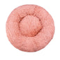 Round Plush Pet Bed, Washable Cozy Dog & Cat Sofa, Winter Warm, Multiple Sizes 16–35 in (40–90 cm)