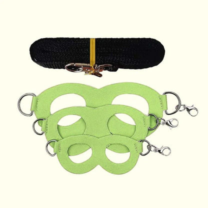 4-Pack Small Pet Harness and Leash Set - Escape-Proof Adjustable Collar for Hamsters, Sugar Gliders, Squirrels