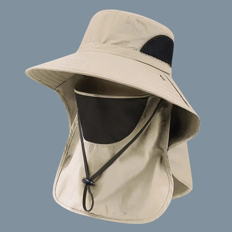 UV Protection Sun Hat with Neck Flap – Outdoor Fishing, Hiking & Camping Cap for Men & Women, Bucket Hat Visor, 6 Colors