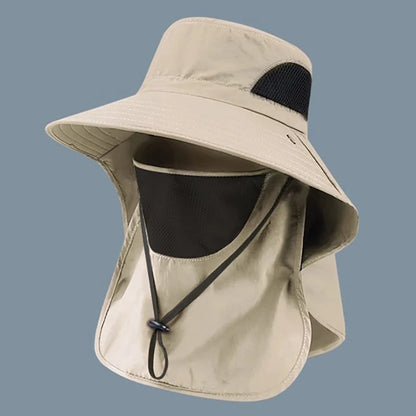 UV Protection Sun Hat with Neck Flap – Outdoor Fishing, Hiking & Camping Cap for Men & Women, Bucket Hat Visor, 6 Colors
