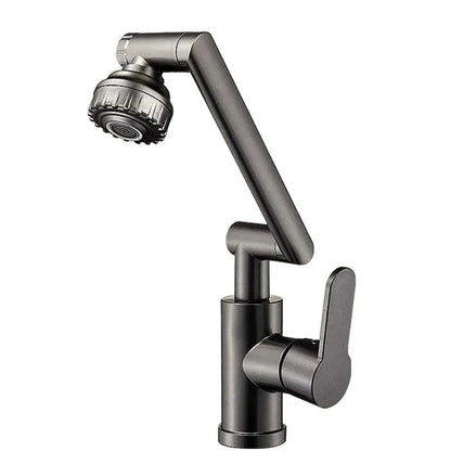 Universal Rotating Dual-Mode Single-Handle Faucet for Kitchen & Bathroom Sink - Hot & Cold Mixer