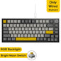 75% 82‑Key Hot‑Swappable Mechanical Gaming Keyboard — Tri‑Mode Wired/2.4GHz/Bluetooth, RGB, TFT Screen, Metal Volume Knob, USB Type‑C