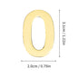 1Pcs Metal Self Adhesive House Number English Alphabet Letters for Apartment Room Door Plate Table Mailbox Number Stickers 3*2cm