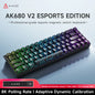 68‑Key 60% Magnetic Switch Mechanical Gaming Keyboard – Hot‑Swappable, 0.01mm Rapid Trigger, RGB Backlight, Wired USB