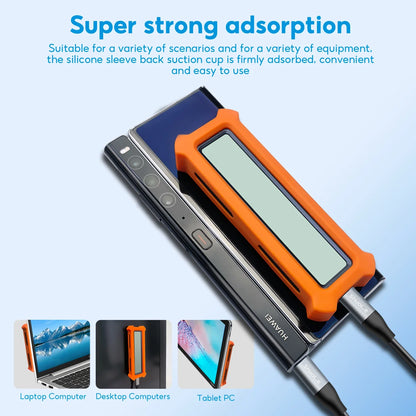 Portable M.2 NVMe SSD Enclosure with Health Display — USB 3.2 Gen 2 10Gbps