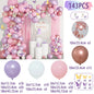 Retro Pink Pastel Macaron Balloons Garland Arch Kit Wedding Birthday Party Decoration Girls Baby Shower Rose Gold Ballon Chain