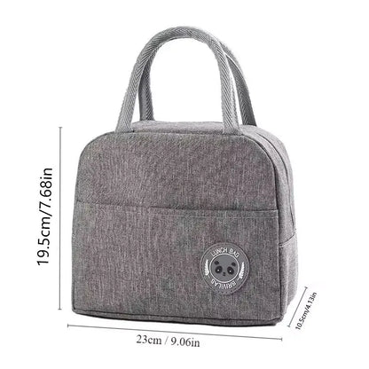 Insulated Bento Lunch Bag with Aluminum Foil Lining - Thermal Meal Bag for Students & Office