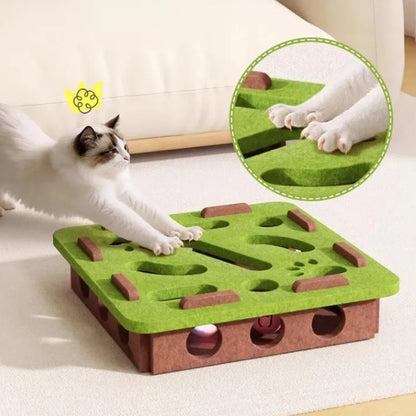 Indoor Sisal Cat Scratching Post — Interactive Kitten Toy & Playhouse for Exercise