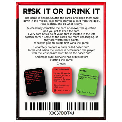 Risk It or Drink It – Hilarious Adult Party & Drinking Card Game