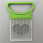 Colorful Onion Slicer with Stainless Steel Holder – Easy Vegetable & Potato Chopper