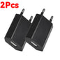 EU Plug USB Wall Charger 5V 1A Travel Adapter, Universal Smartphone USB Charger, 1-5 Pack