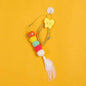 Adjustable Hanging Feather Cat Toy for Door – Elastic Rope Interactive Teaser for Cats & Small Dogs 10–65 in (25–165 cm)