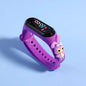 Kids LED Touch Sports Watch – Silicone Digital Bracelet, 45mm Waterproof (5ATM) Cartoon Character Design for Girls & Boys