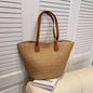 Women’s Straw Woven Shoulder Bag – Large Capacity Summer Beach Tote