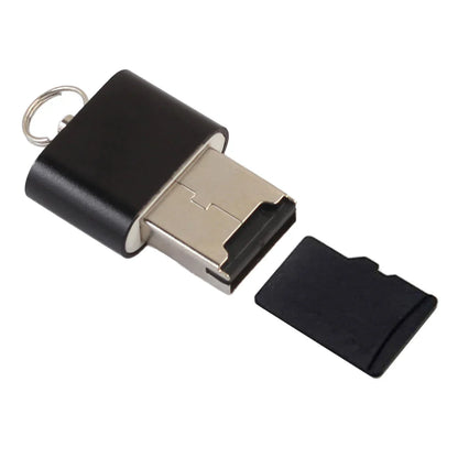 Mini Aluminum USB 2.0 Micro SD / TF Card Reader - High-Speed 480 Mbps, Plug & Play