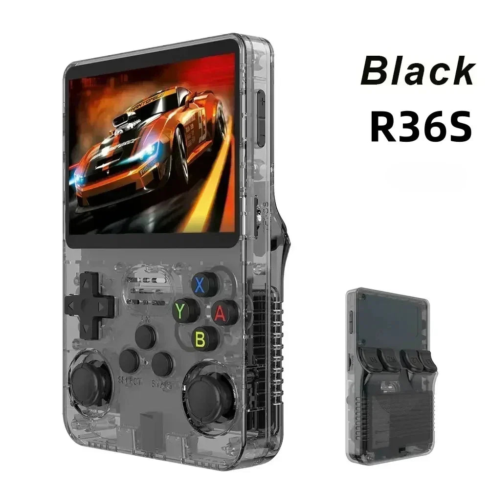 Linux System Open Source R36S Retro Handheld Video Game Console 3 5 Inch IPS Screen Portable Pocket Video Player 64GB 128GB Game