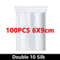 100-Pack Heavy-Duty Clear Resealable Ziplock Bags – Small Plastic Storage Bags for Jewelry, Food & Crafts