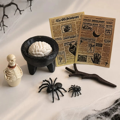 Miniature Halloween Skeleton Dollhouse Decoration Set