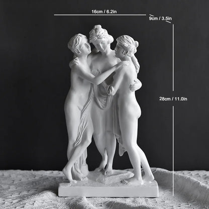 Ancient Greece Venus Emerging Goddess Resin Sculpture Handmade Classical Female Statue Aphrodite Ornament  Decor Art Collector