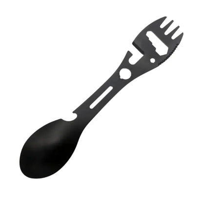 Outdoor Survival Tools 5 in 1 Camping Multi-functional EDC Kit Practical Fork Knife Spoon Bottle/Can Opener