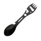 Outdoor Survival Tools 5 in 1 Camping Multi-functional EDC Kit Practical Fork Knife Spoon Bottle/Can Opener