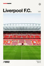 Famous Stadium Football Poster Football Fans Wall Art Decor Canvas Painting Stadium Minimalist Prints Aesthetic Wall Decoration