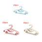 10 Pieces of Children's Hangers, Portable Plastic Display Hangers Windproof Children's Outerwear Hangers Baby Clothing Organizer