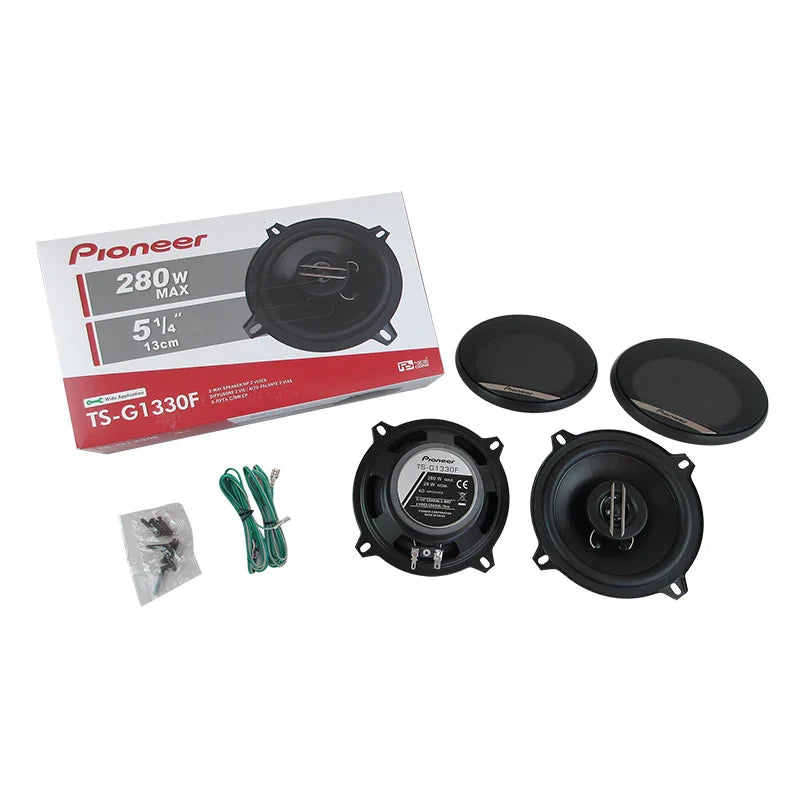 5.25" (130mm) Car Coaxial Speaker Pair 560W (2x280W) Full-Range High-Fidelity 4Ω 12V - Easy Install