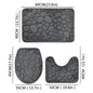 3-Piece Solid Color Bathroom Mat Set – Water-Absorbing & Non-Slip