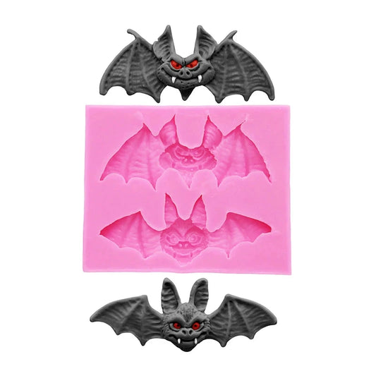 Halloween Bat Silicone Mold, 8.8 × 7.1 × 1.4cm