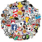 10/53/106Pcs Cool Fashion Brand Logo Stickers DIY Skateboard Laptop Luggage Bike Motorcycle Phone Car Sticker Decals