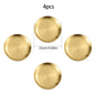 4pcs stainless steel silver plates, Korean style grilled meat plates, household circular trays, bone plates, cake plates