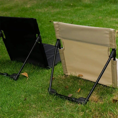 Foldable Camping Chair with Padded Backrest — Portable Folding Beach, Picnic & Garden Chair