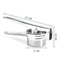 Manual Stainless Steel Potato Ricer Press, Handheld Potato Masher & Fruit & Vegetable Juicer for Home Kitchen