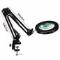 10X Magnifying LED Desk Lamp — 64 LED USB-Powered Magnifier with 3-Color Lighting, Adjustable Clamp for Soldering, Repair, Crafts & Skincare