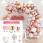 Pink Gold Balloon Garland Arch Kit Birthday Party Decor Kids Girl Wedding Birthday Party Baloon Supplies Baby Shower Latex Balon