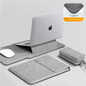 PU Laptop Sleeve with Built-in Stand 13–16 Inch — Slim Protective Case