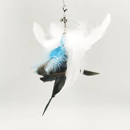 Interactive Feather Cat Toy – Feather Teaser for Cat Play & Exercise