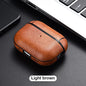 Leather AirPods Case Protective Cover Compatible with AirPods Pro, Pro 2, Pro 3, AirPods 3 & AirPods 4 (USB-C Compatible)