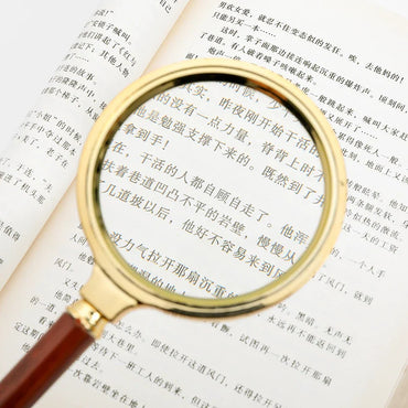Handheld High-Definition Magnifying Glass for Reading - Portable Magnifier for Elderly & Kids