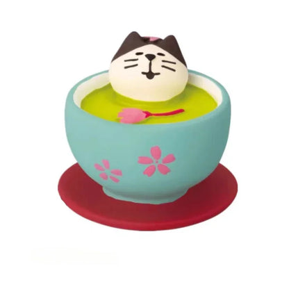 Cute Cat Ornament Admiring Flowers Scene ZAKKA Cherry Blossom INS Trendy Toy DIY Resin Handicraft Ornament